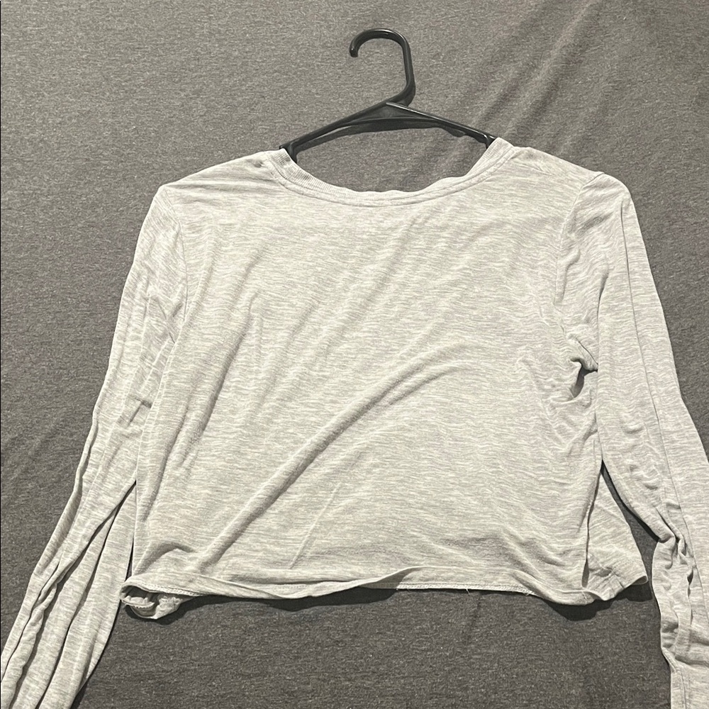 Aerie Heather Gray Long Sleeve Tee